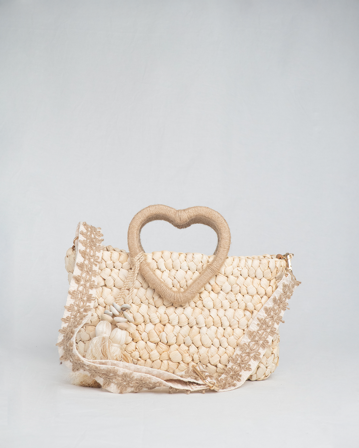 Bolso de verano con asa corazón – Natural Style Jadorline